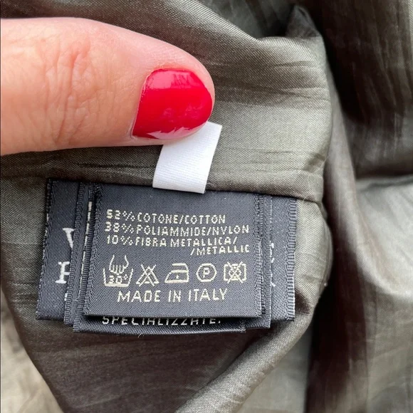 Italian Women's Real Fur Trimmed Jacket with Chain Accents - Picture 8 of 14